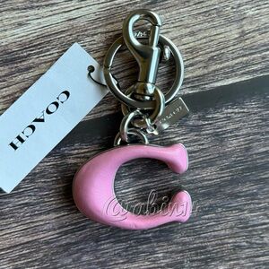 NWT Coach C Bag Charm Key Chain